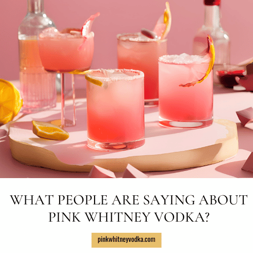 What People Are Saying About Pink Whitney Vodka?